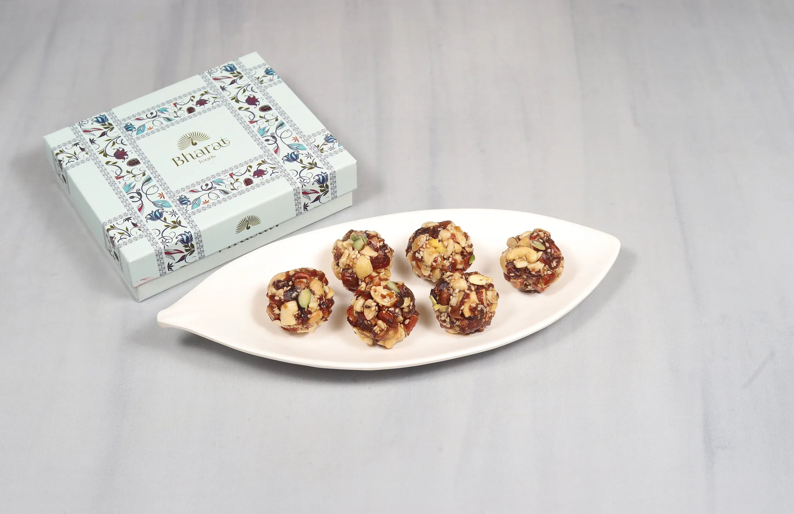 Dry Fruit Sugar-Free Ladoo - Buy Diabetic Friendly Healthy Sweet Online India - Almonds Cashews - Bharatmithas
