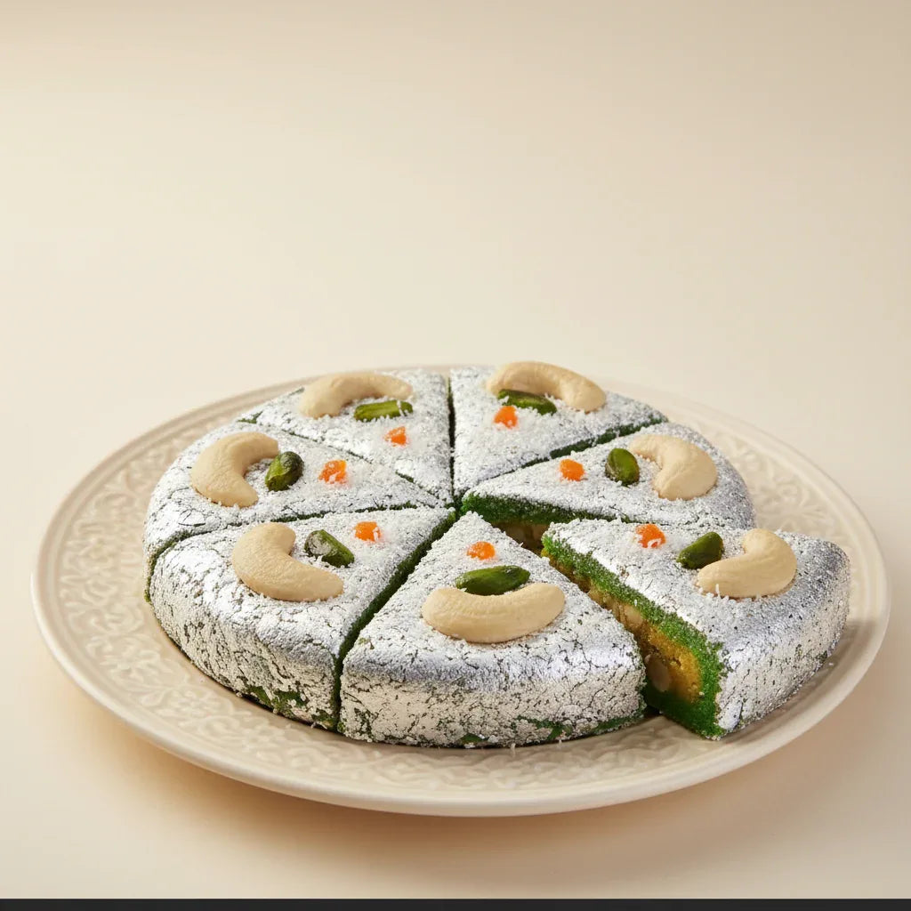 Kaju Kasata - Buy Premium Cashew Sweet Online India - Traditional Kaju Mithai Diwali - Bharatmithas