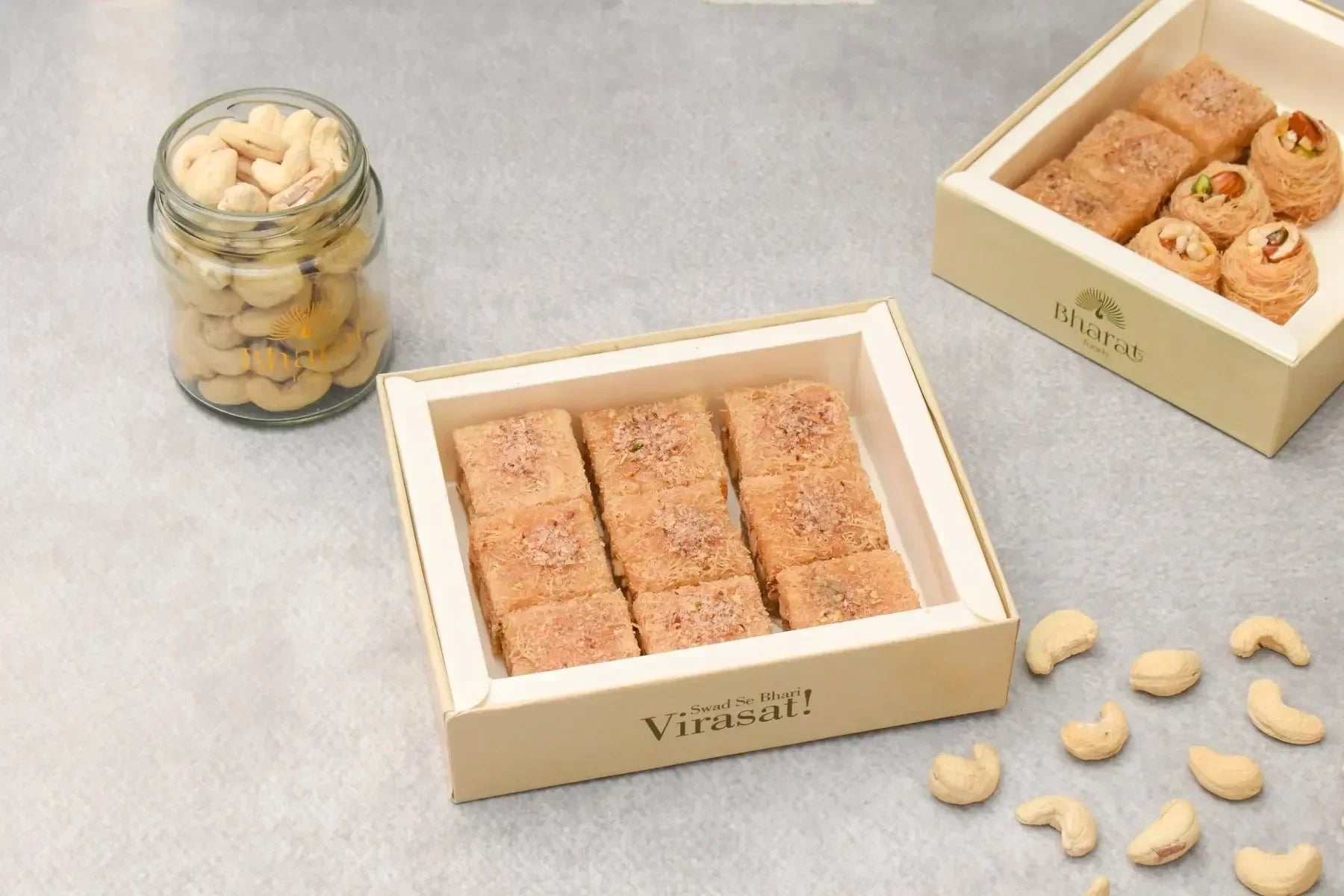 Premium square mix dryfruit kunafa 200g Turkish dessert crispy pastry dry fruits buy online India