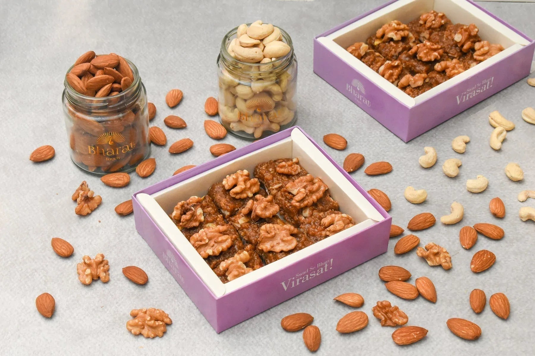 Walnut Burfi - Buy Premium Walnut Sweet Online India - Healthy Milk Barfi - Bharatmithas